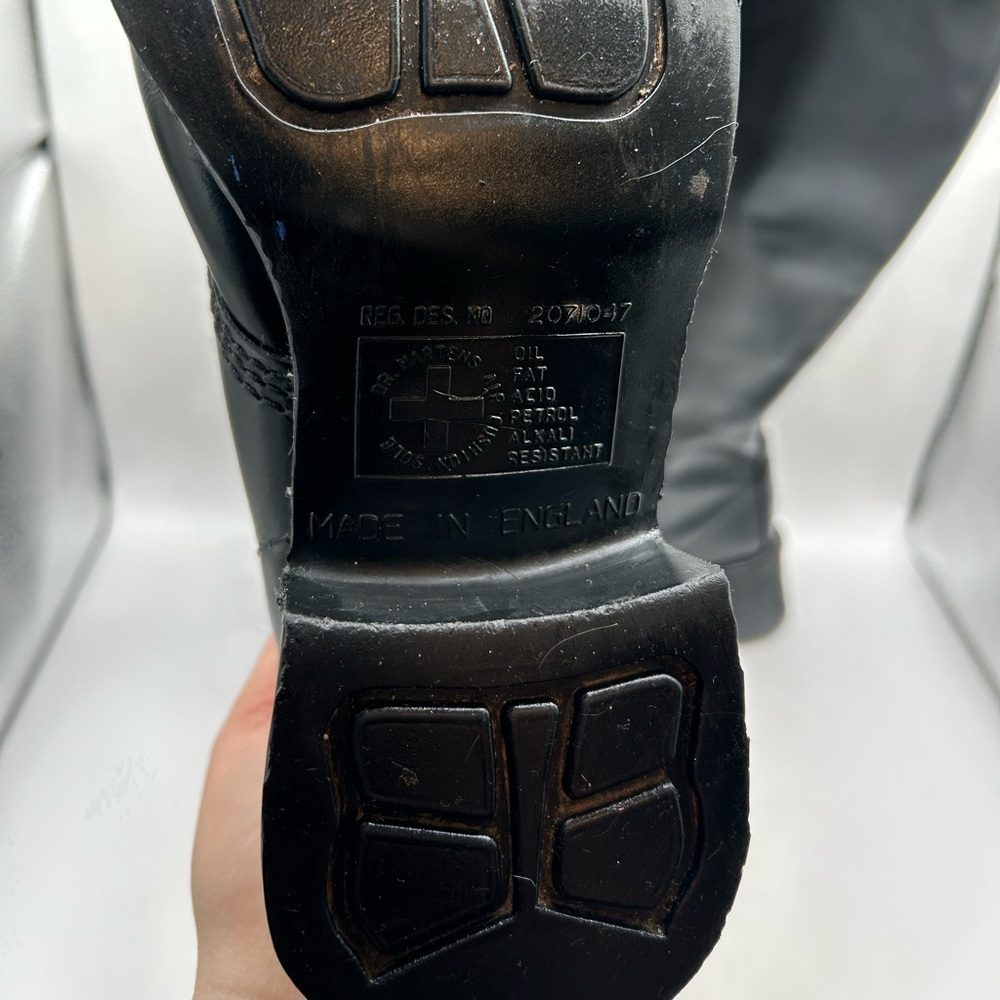 Vintage 90s MIE Dr. Martens Black 1420 Chunky
Square Toe 20 Eye Boot UK 5 US 7 - Picture 10 of 15